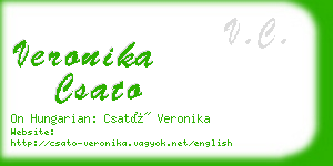 veronika csato business card